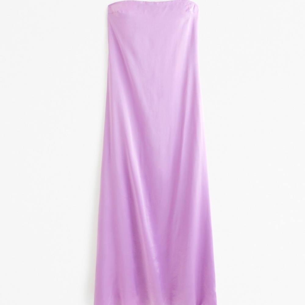 NWT Abercrombie & Fitch strapless Trapeze Gown in Lavender - Size Small Petite